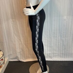 Calzedonia SEXY‎ Side Lace Up Black Leggings Size M
